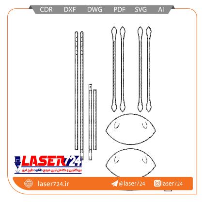 تصویر الگو چرم کیف زنانه فانتزی #2